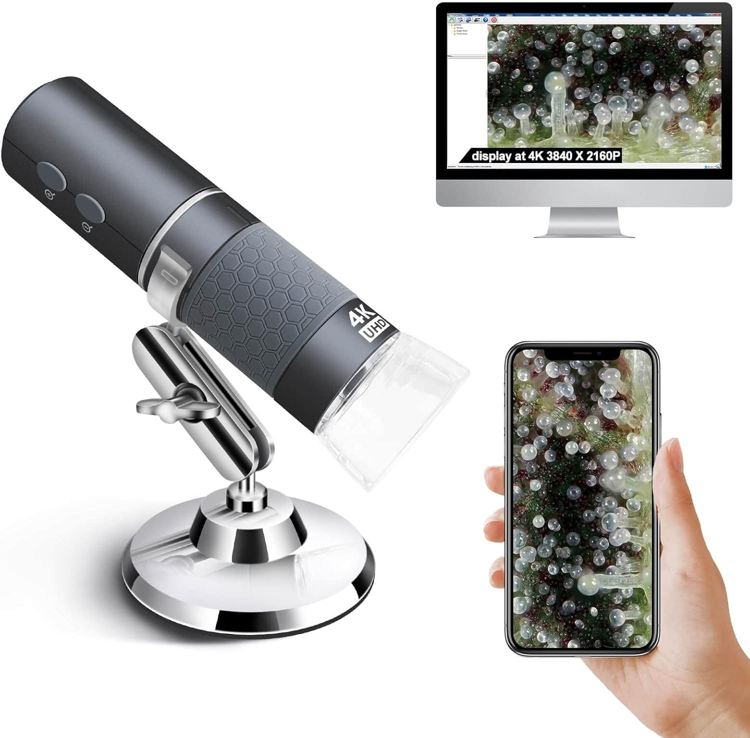 Ninyoon microscopio WiFi 4K para móvil regalo para niños