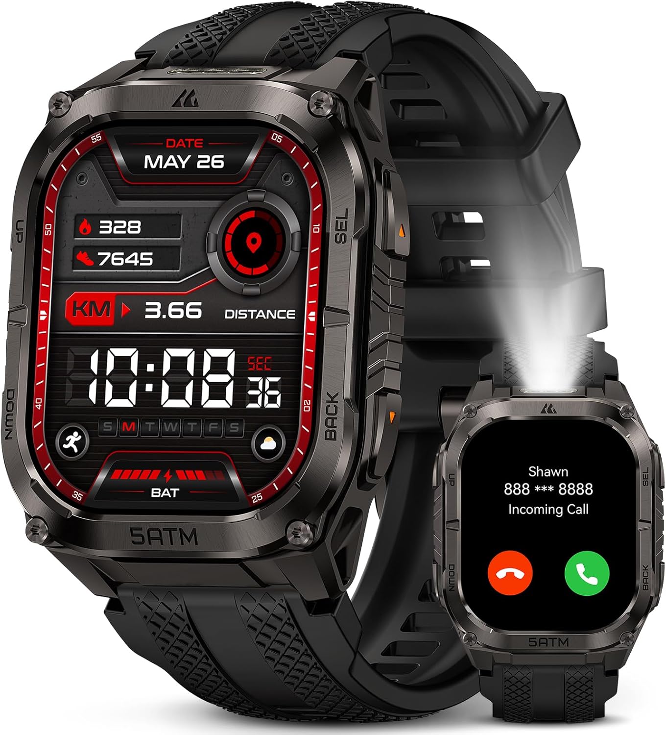 KOSPET Tank M4C, smartwatch militar resistente con GPS doble banda