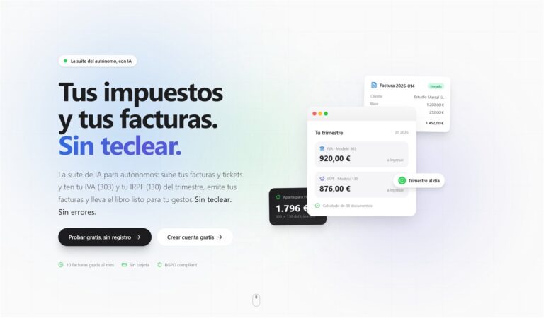 Facturación con IA para autónomos