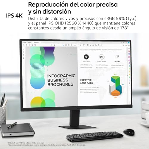 LG 27U631A conexiones USB-C