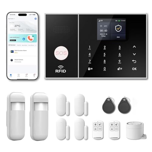 RenseCum kit alarma 13 piezas WiFi 4G sin cuotas