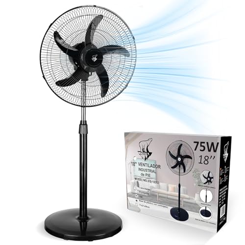 Qué enfría tu casa de verdad a 44 °C (y qué aparatos son humo) Lirixia ventilador de pie potente 75W 45 cm