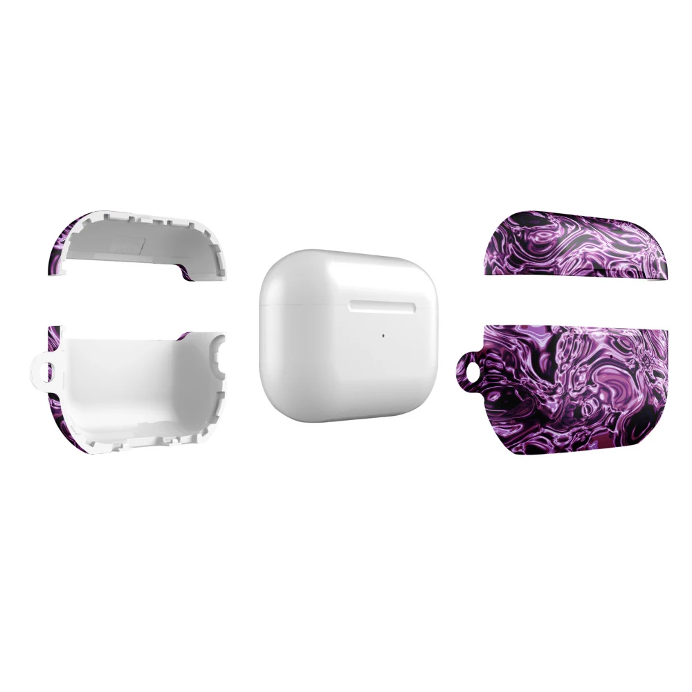 Funda premium para AirPods, diseño Amatista en AirPods Pro (2.ª generación): plana