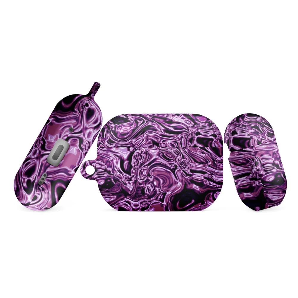 Funda premium para AirPods, diseño Amatista en AirPods Pro (2.ª generación): plana