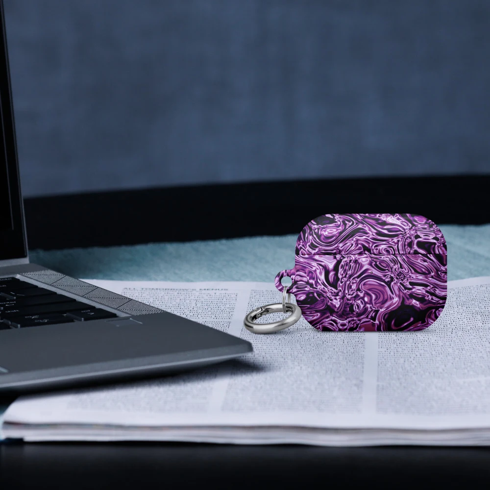 Funda premium para AirPods, diseño Amatista en AirPods Pro (2.ª generación): ambiente