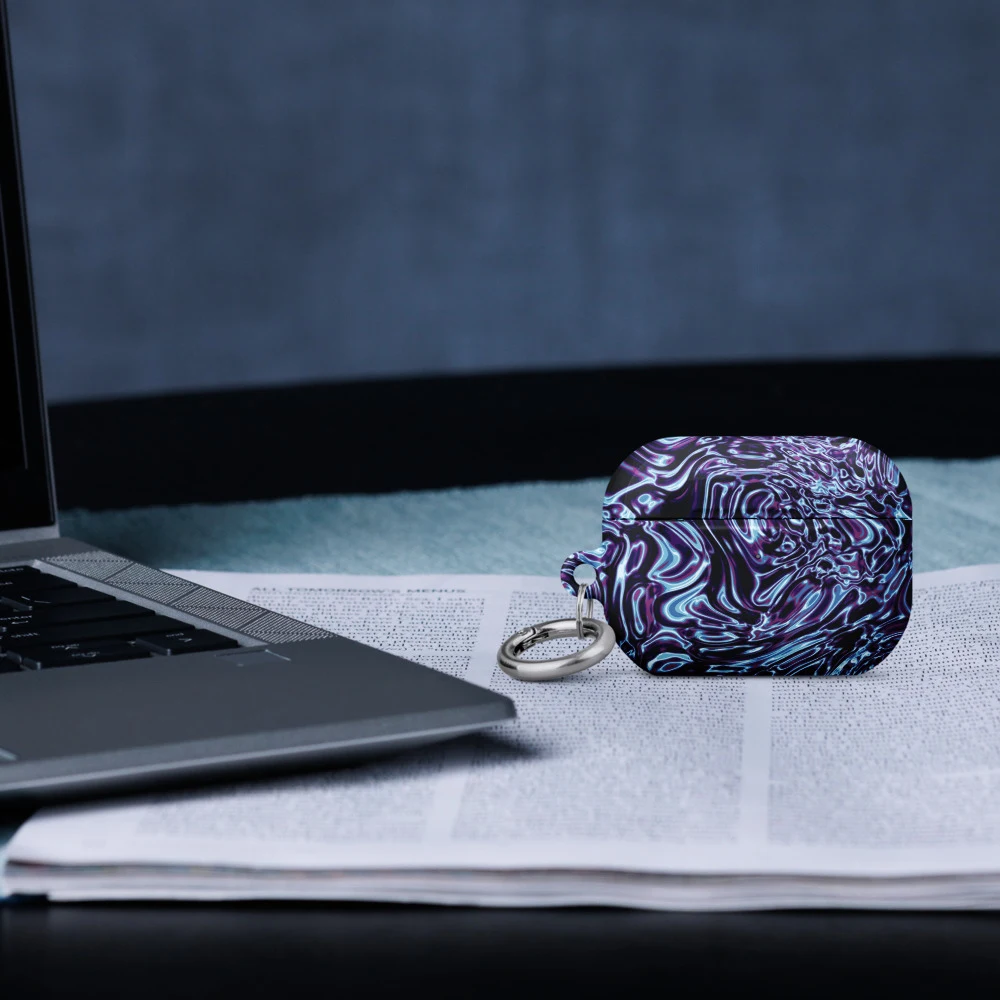 Funda premium para AirPods, diseño Cobalto en AirPods Pro (2.ª generación): ambiente