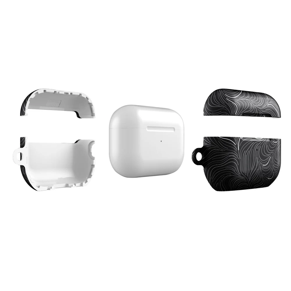 Funda premium para AirPods, diseño Flujo en AirPods Pro (2.ª generación): plana