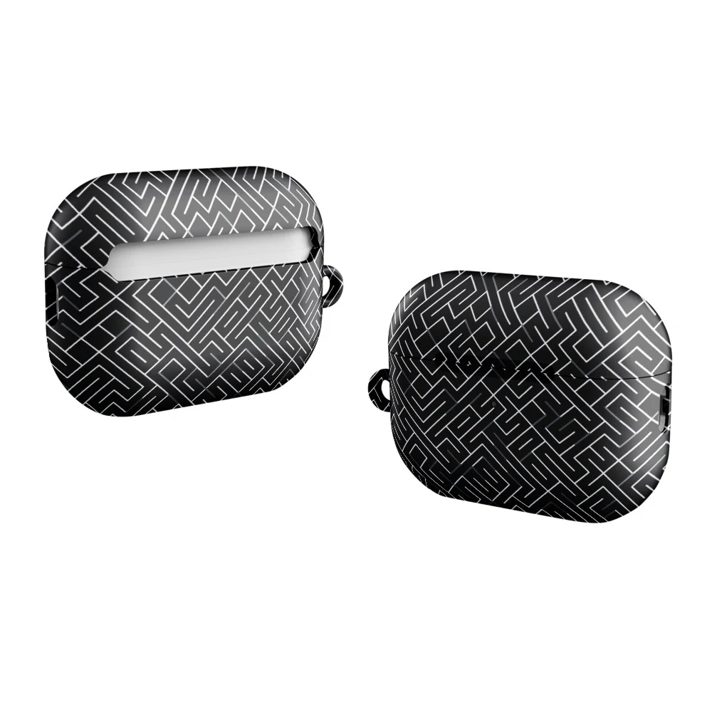 Funda premium para AirPods, diseño Laberinto en AirPods Pro (2.ª generación): plana