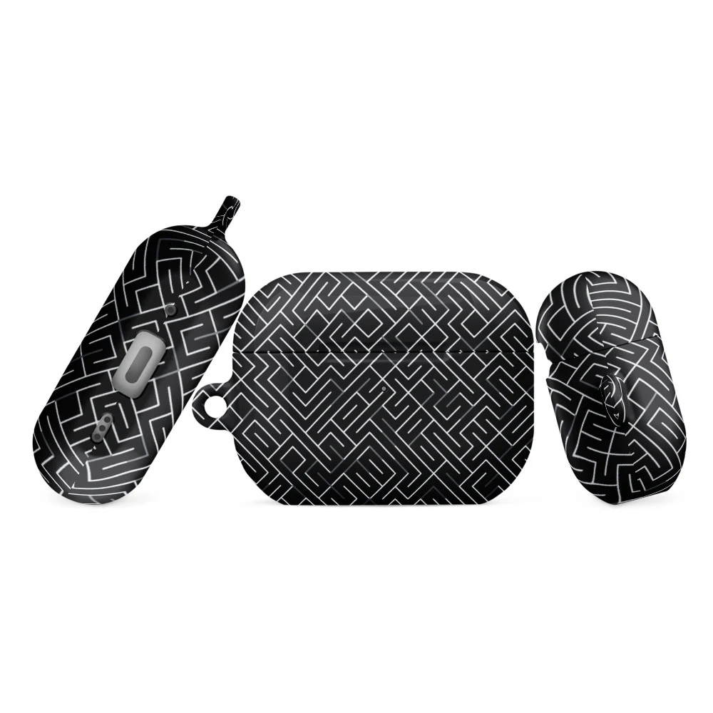 Funda premium para AirPods, diseño Laberinto en AirPods Pro (2.ª generación): plana
