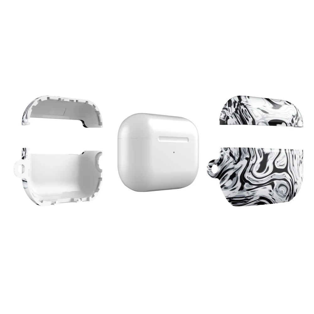 Funda premium para AirPods, diseño Metal líquido en AirPods Pro (2.ª generación): plana