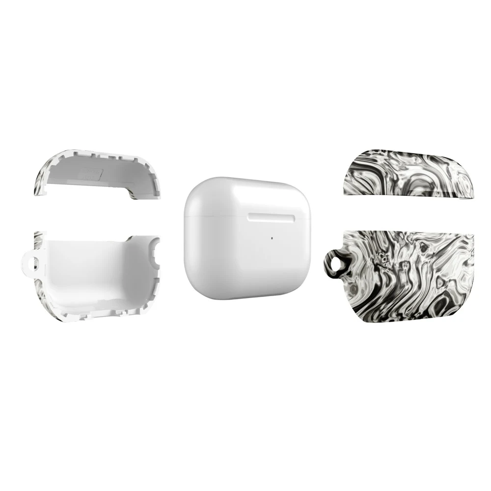 Funda premium para AirPods, diseño Oro blanco en AirPods Pro (2.ª generación): plana