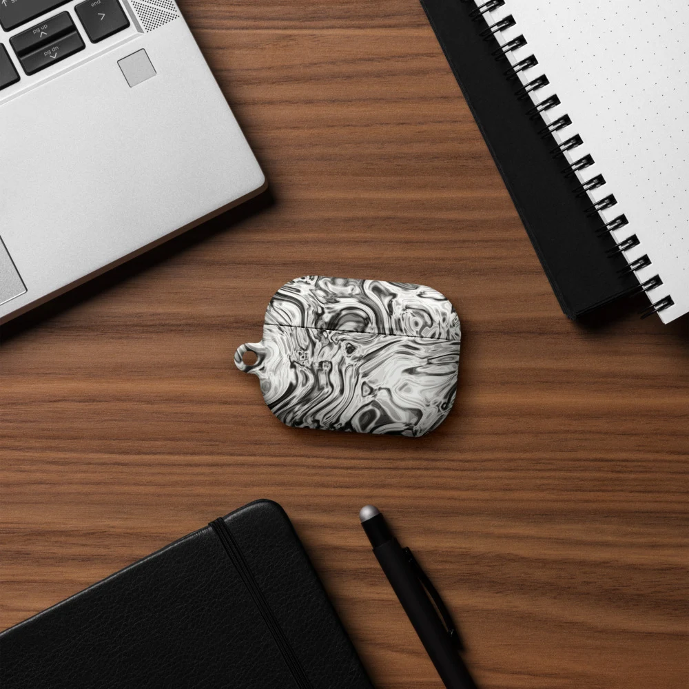 Funda premium para AirPods, diseño Oro blanco en AirPods Pro (2.ª generación): ambiente
