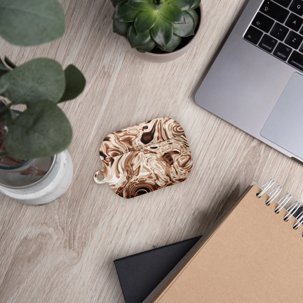 Funda premium para AirPods, diseño Oro rosa en AirPods Pro (2.ª generación): ambiente