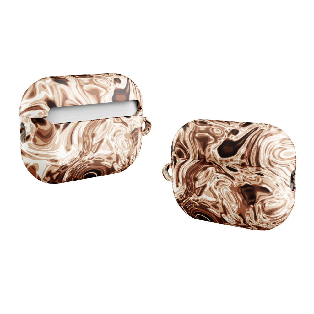 Funda premium para AirPods, diseño Oro rosa en AirPods Pro (2.ª generación): plana