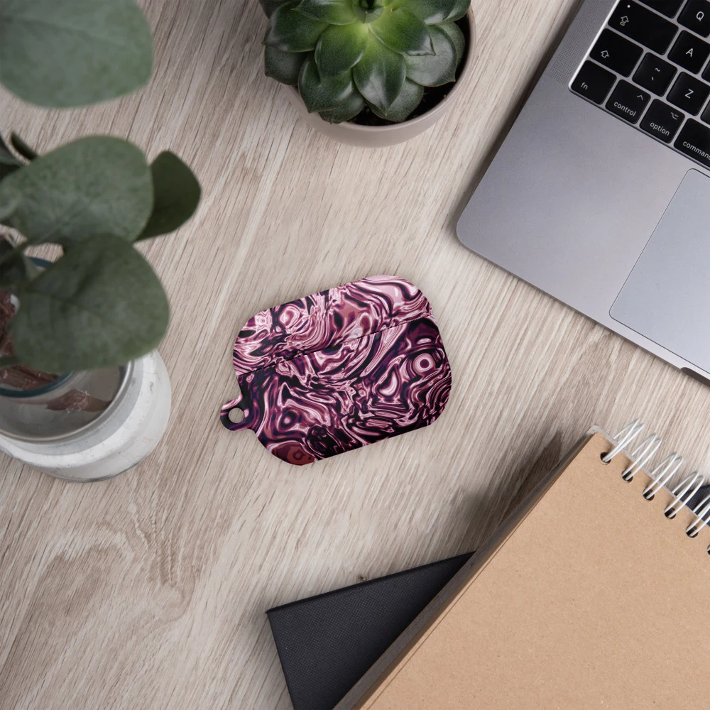 Funda premium para AirPods, diseño Orquídea en AirPods Pro (2.ª generación): ambiente