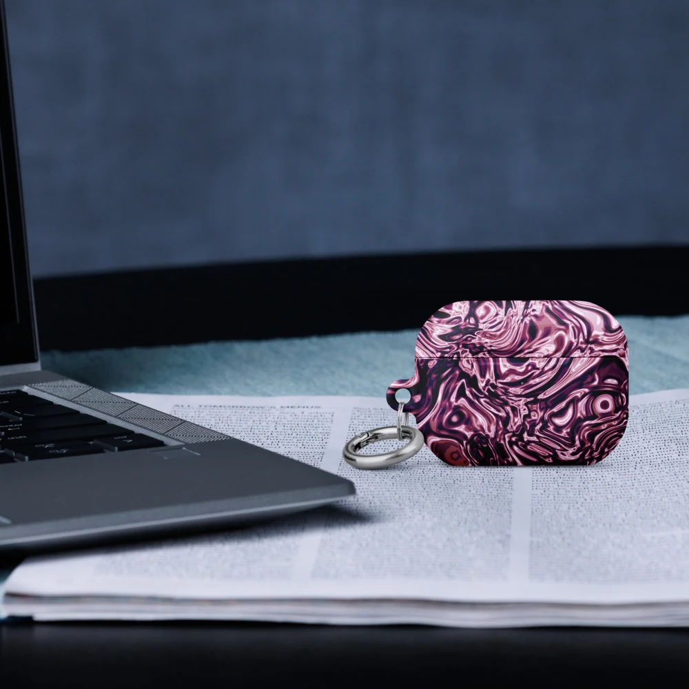 Funda premium para AirPods, diseño Orquídea en AirPods Pro (2.ª generación): ambiente