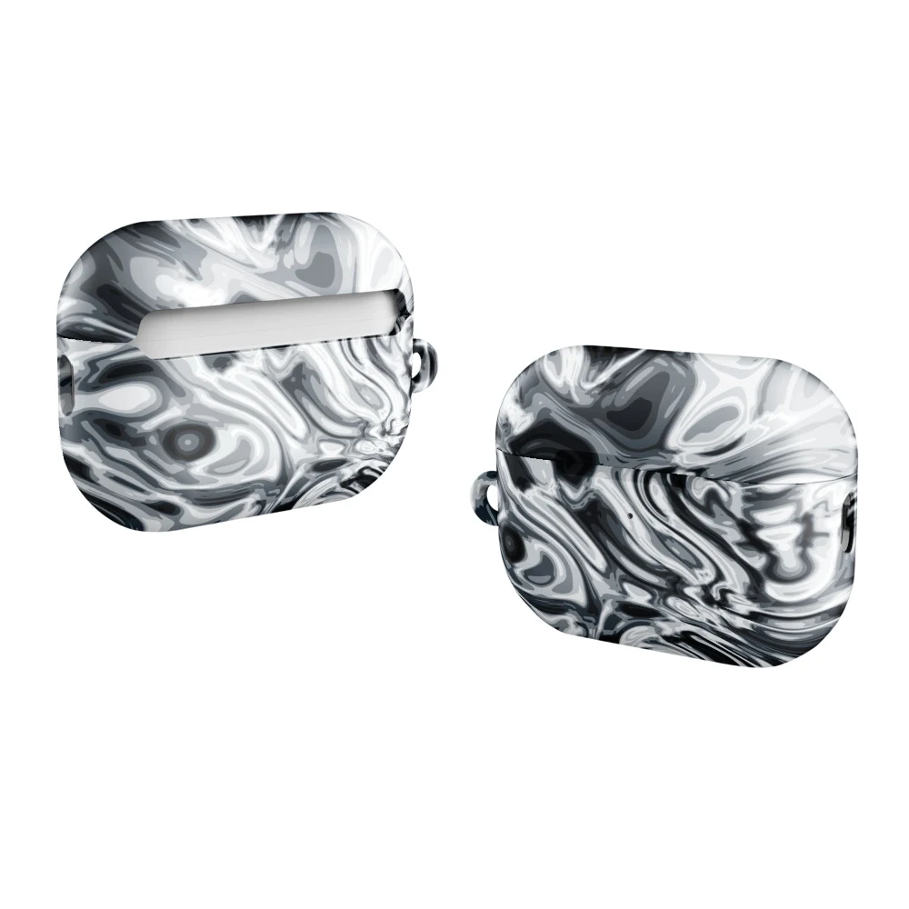 Funda premium para AirPods, diseño Plata en AirPods Pro (2.ª generación): plana