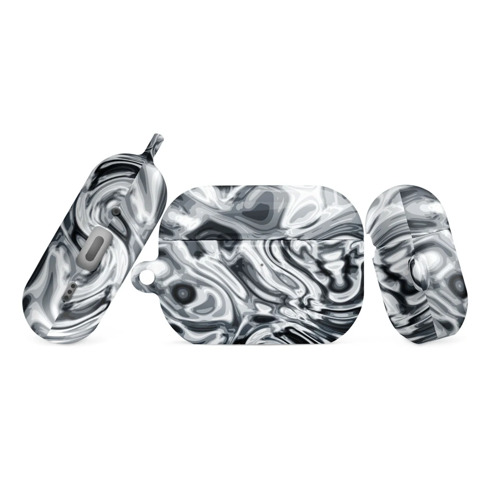 Funda premium para AirPods, diseño Plata en AirPods Pro (2.ª generación): plana