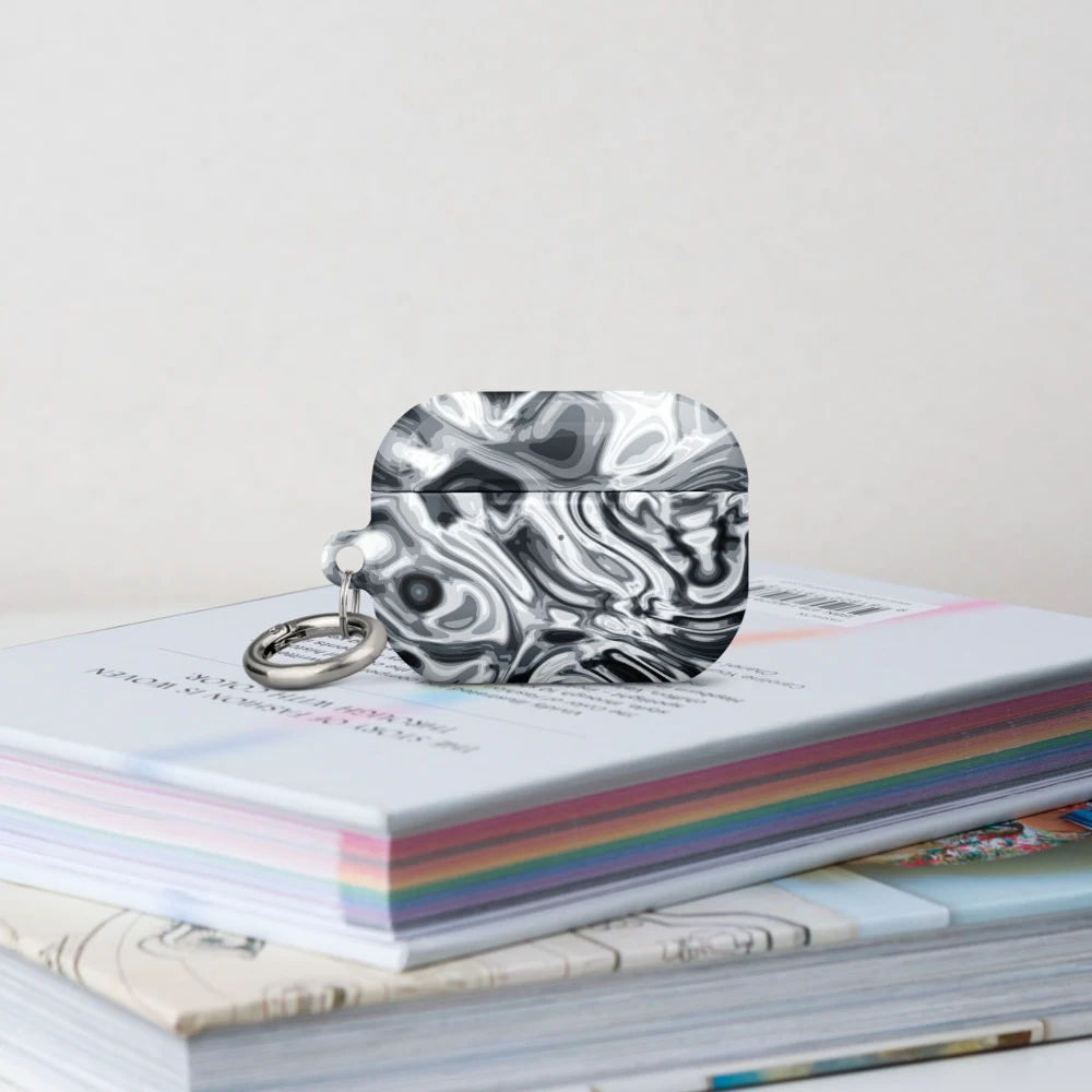 Funda premium para AirPods, diseño Plata en AirPods Pro (2.ª generación): ambiente