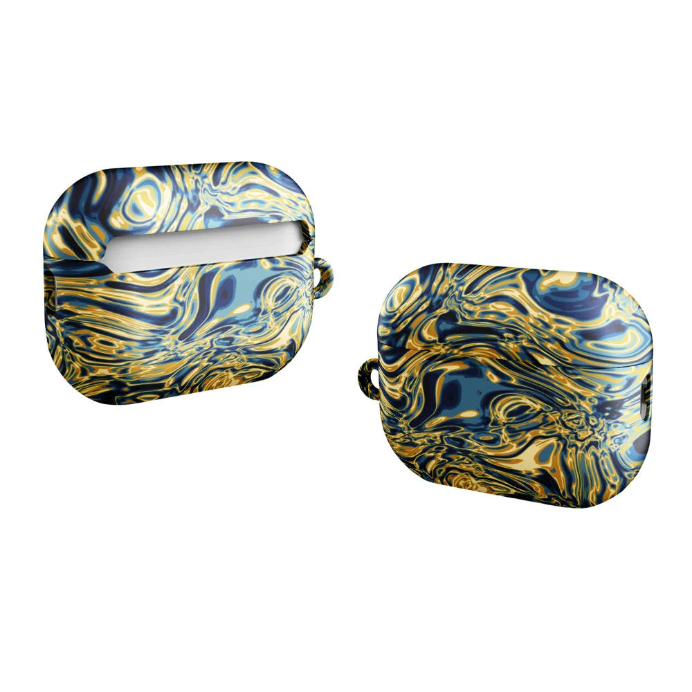 Funda premium para AirPods, diseño Titanio en AirPods Pro (2.ª generación): plana