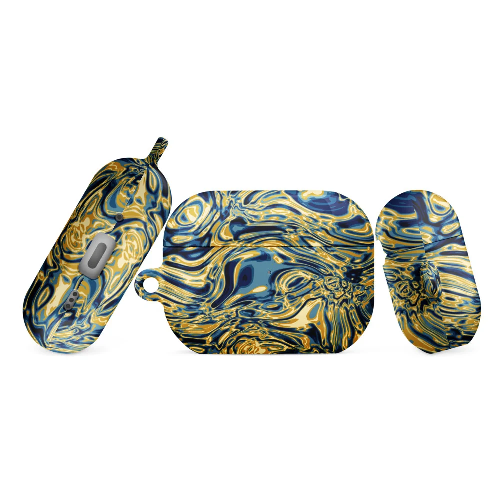 Funda premium para AirPods, diseño Titanio en AirPods Pro (2.ª generación): plana