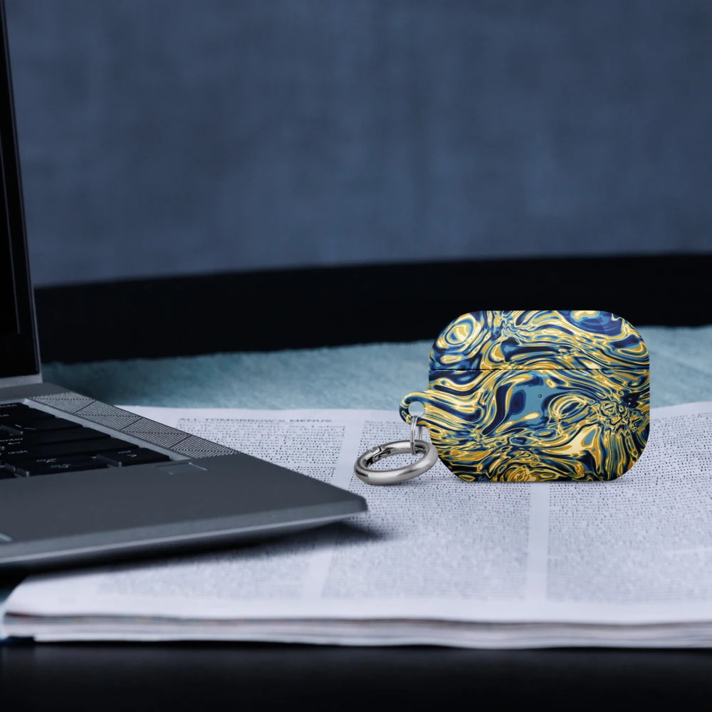 Funda premium para AirPods, diseño Titanio en AirPods Pro (2.ª generación): ambiente
