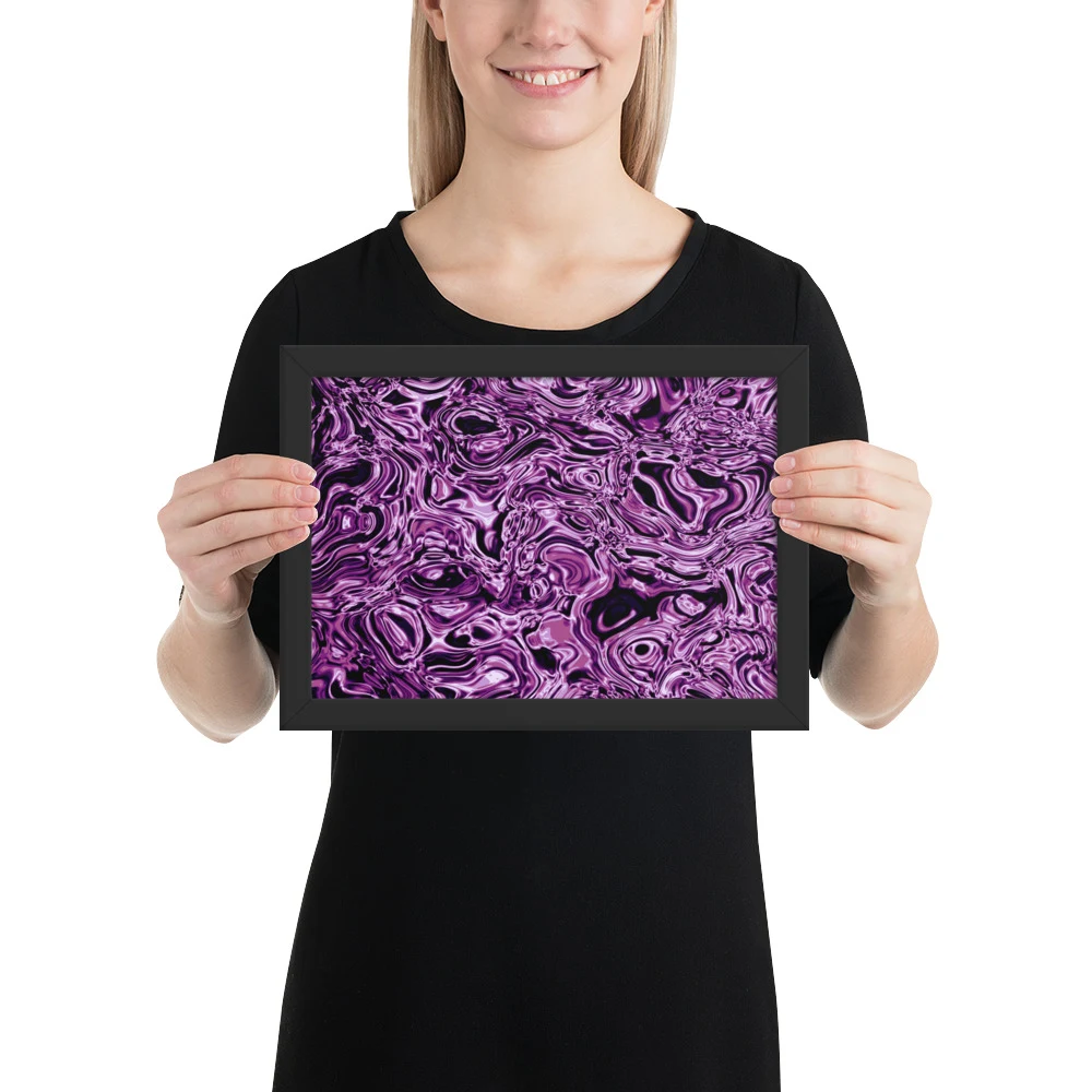 Cuadro enmarcado premium, diseño Amatista en 30 × 21 cm: 17815