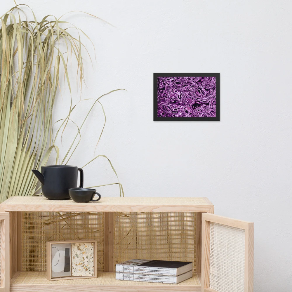 Cuadro enmarcado premium, diseño Amatista en 30 × 21 cm: 17909
