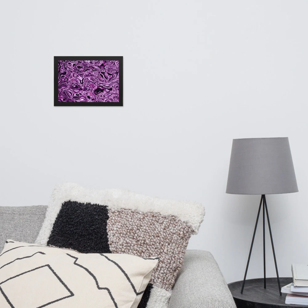 Cuadro enmarcado premium, diseño Amatista en 30 × 21 cm: 17917