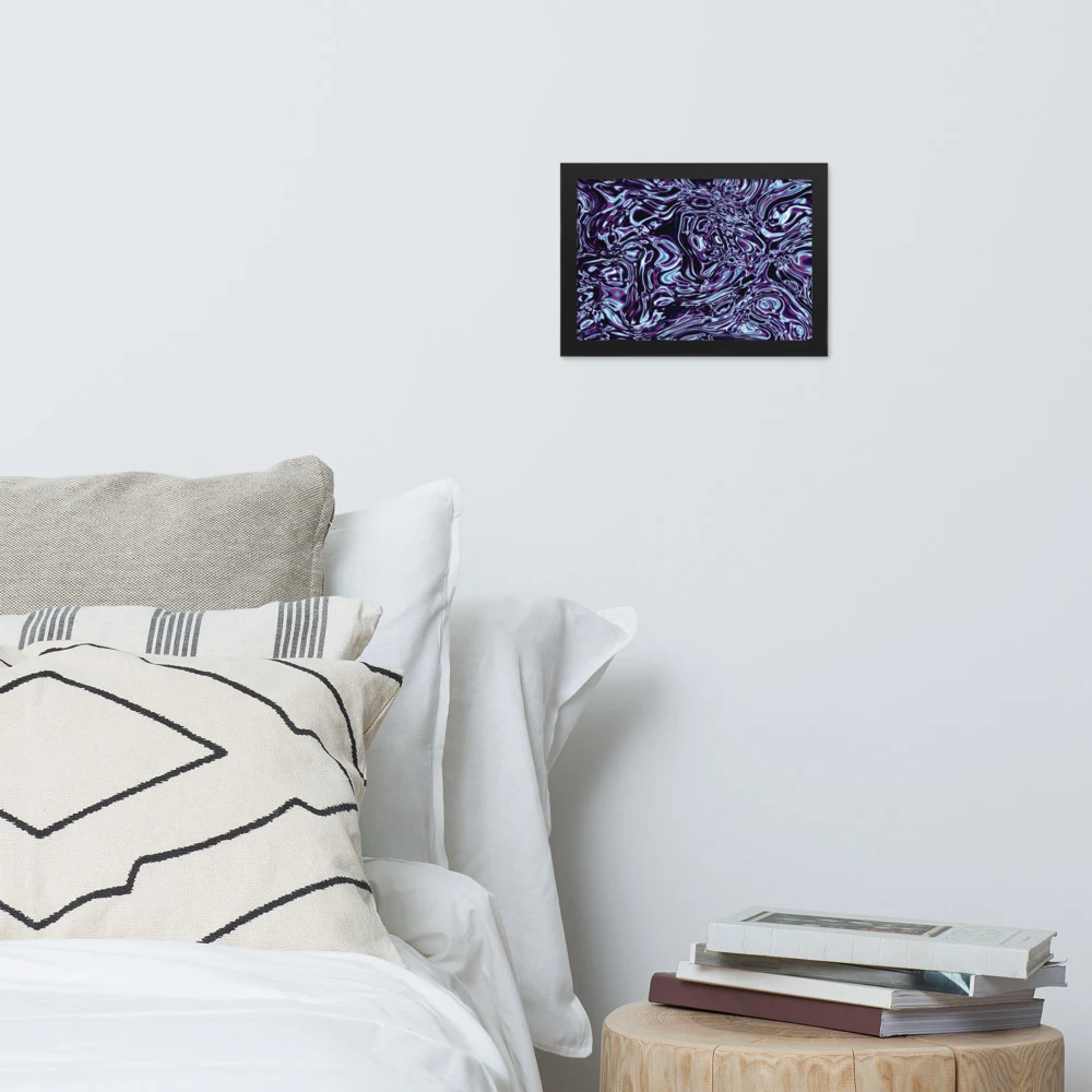 Cuadro enmarcado premium, diseño Cobalto en 30 × 21 cm: 17885