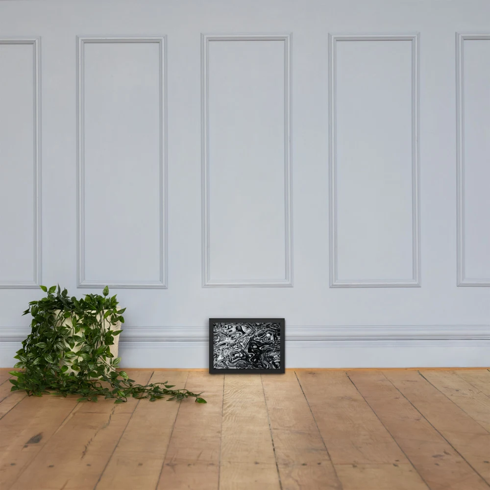 Cuadro enmarcado premium, diseño Damasco en 30 × 21 cm: 17835