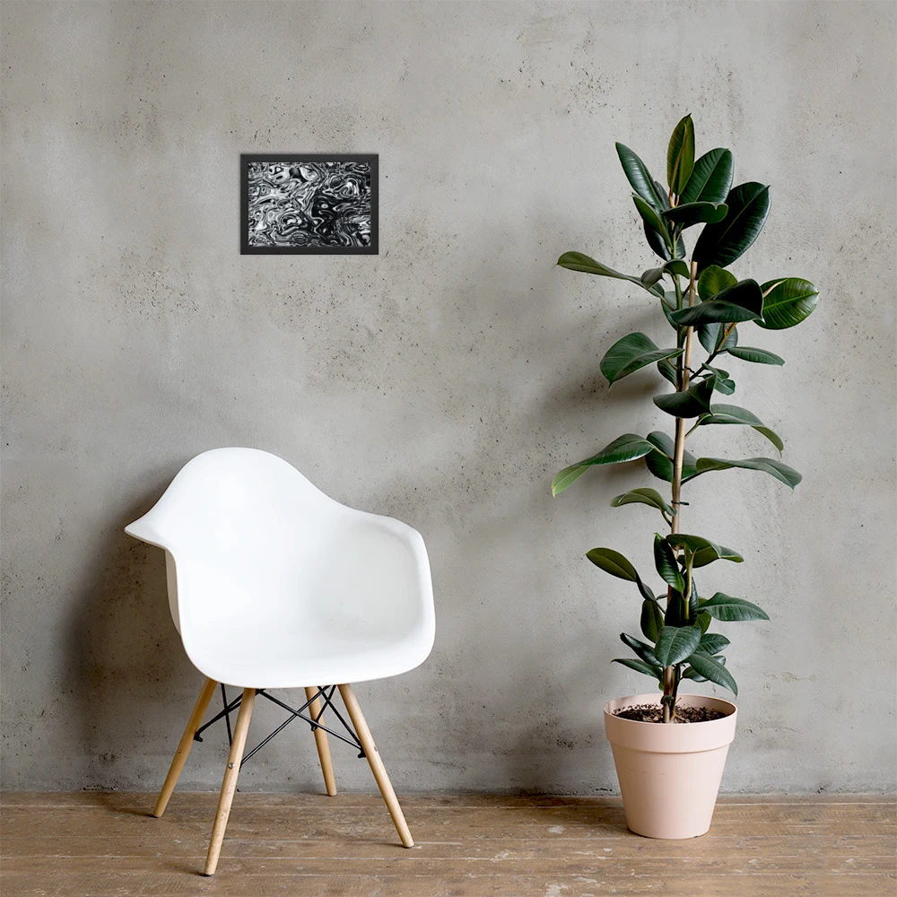 Cuadro enmarcado premium, diseño Damasco en 30 × 21 cm: 17841