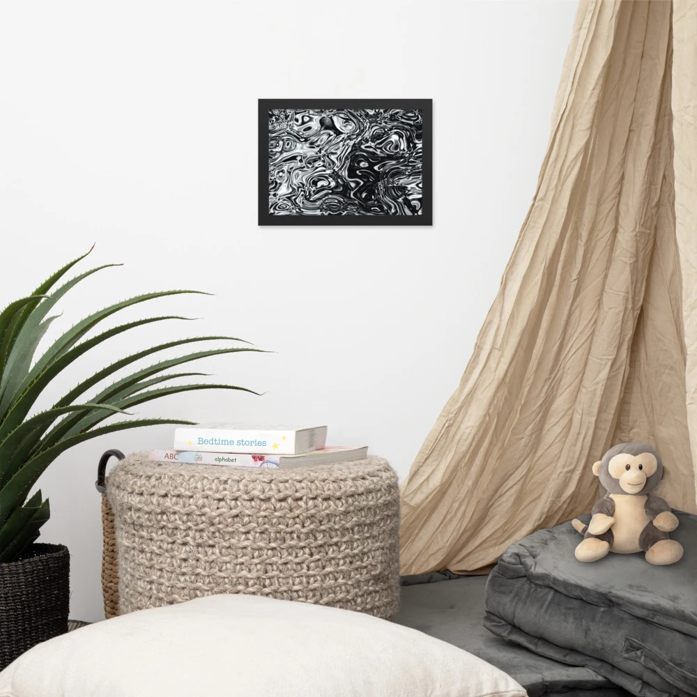Cuadro enmarcado premium, diseño Damasco en 30 × 21 cm: 17893