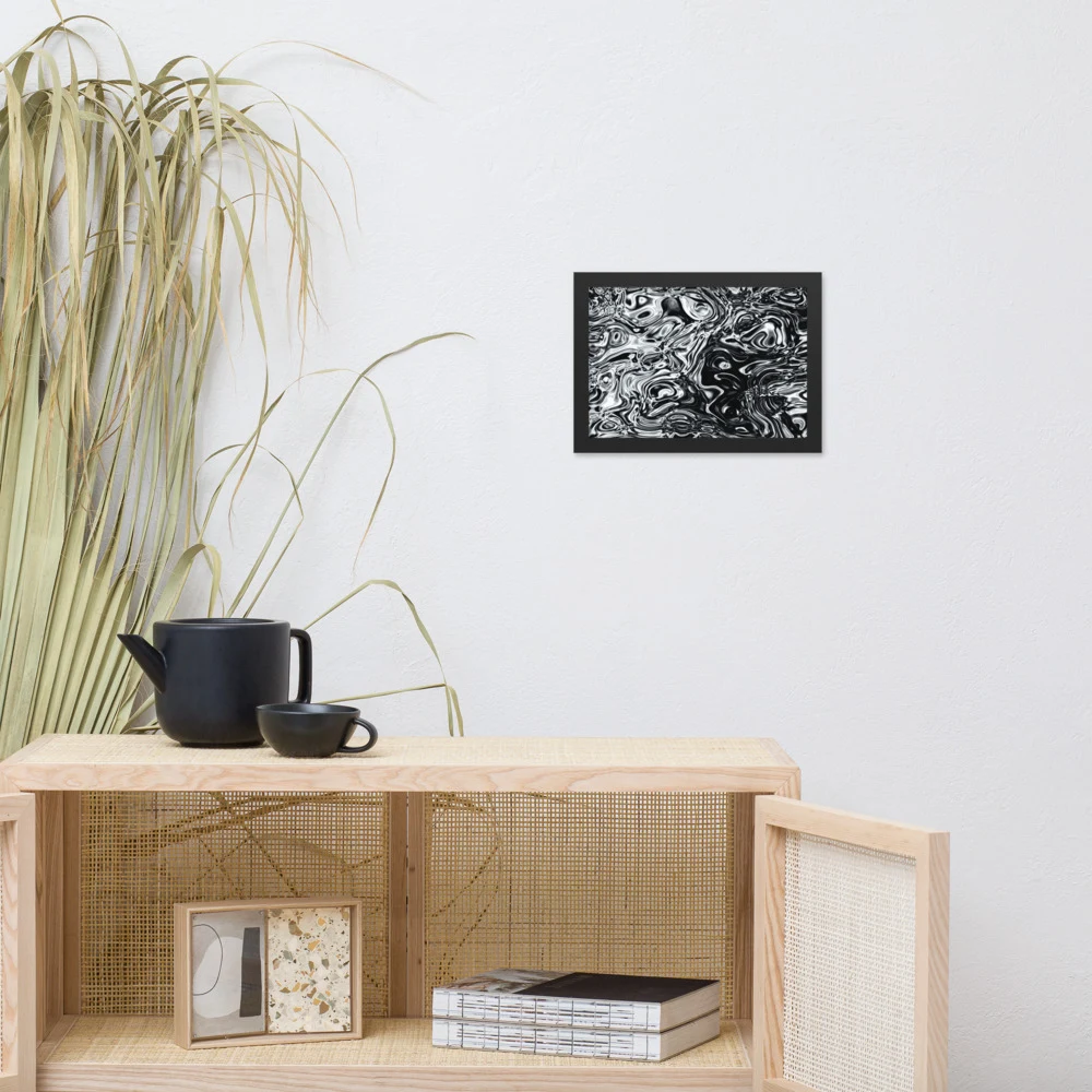 Cuadro enmarcado premium, diseño Damasco en 30 × 21 cm: 17909