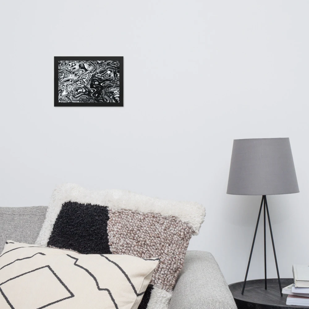 Cuadro enmarcado premium, diseño Damasco en 30 × 21 cm: 17917