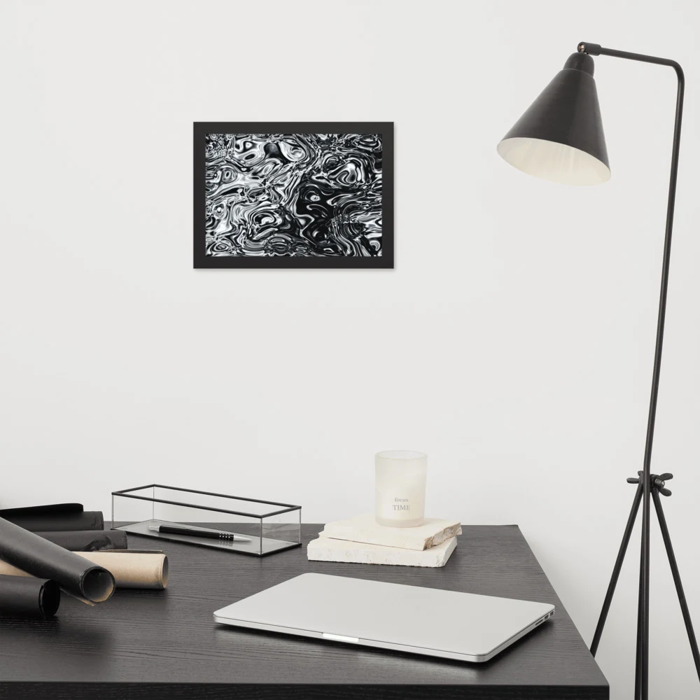 Cuadro enmarcado premium, diseño Damasco en 30 × 21 cm: 17925