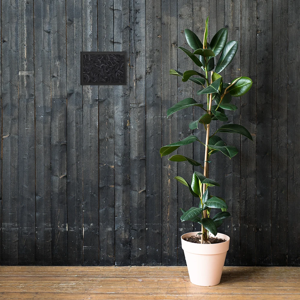 Cuadro enmarcado premium, diseño Flujo en 30 × 21 cm: 17829