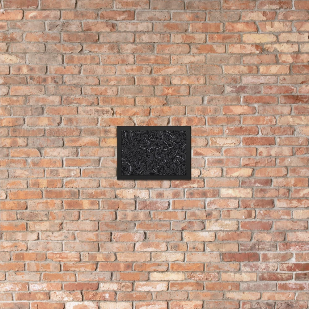 Cuadro enmarcado premium, diseño Flujo en 30 × 21 cm: 17859