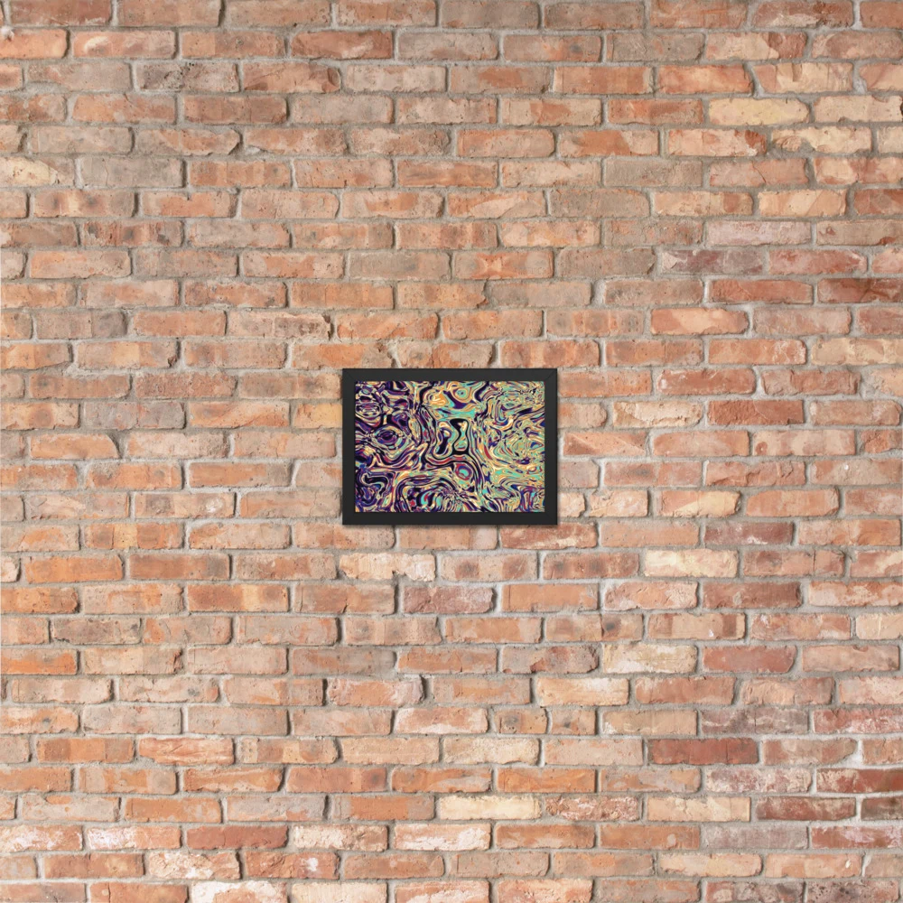Cuadro enmarcado premium, diseño Gasolina en 30 × 21 cm: 17859