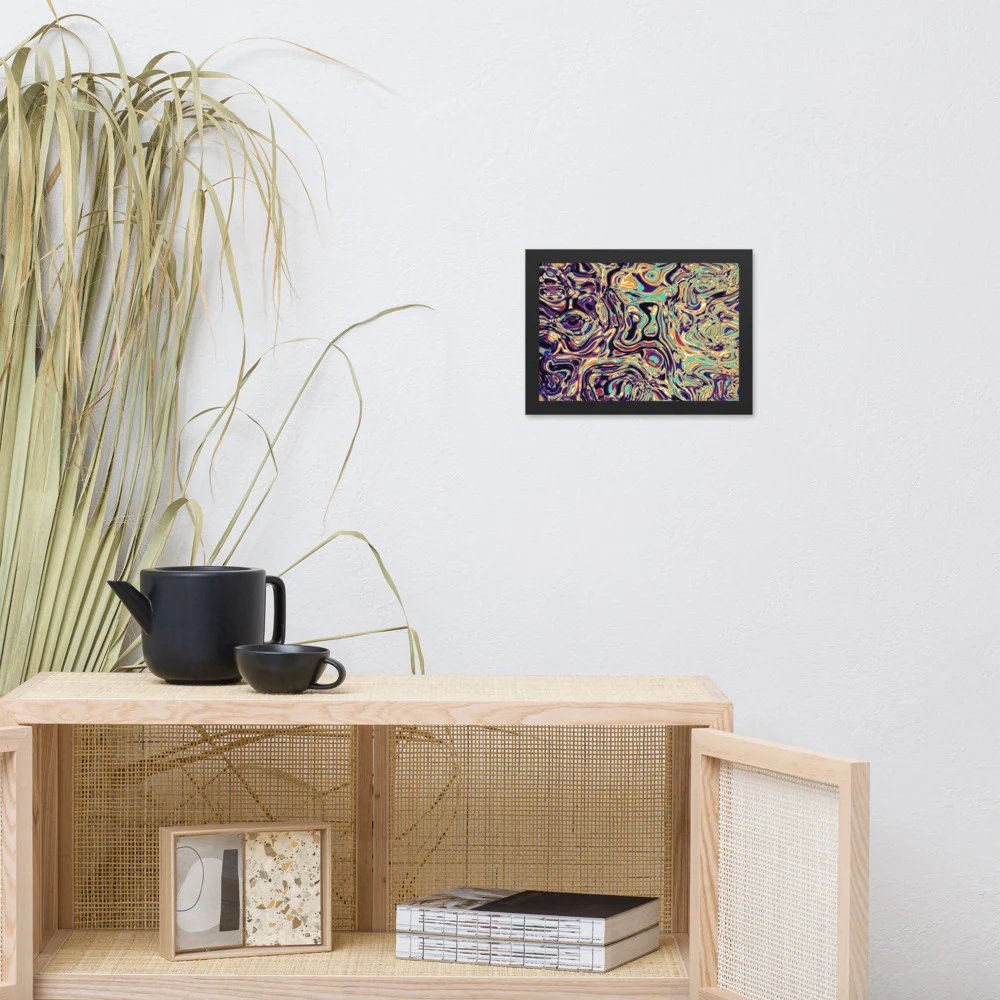 Cuadro enmarcado premium, diseño Gasolina en 30 × 21 cm: 17909