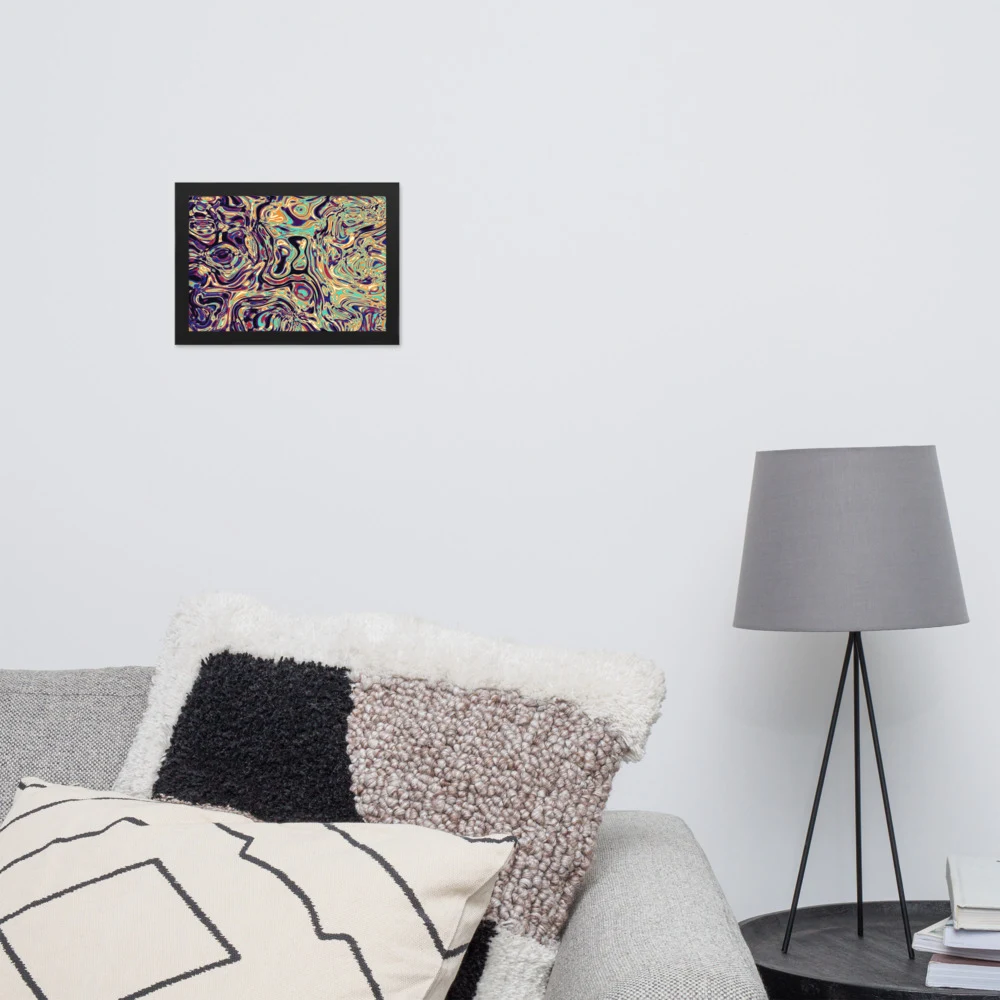 Cuadro enmarcado premium, diseño Gasolina en 30 × 21 cm: 17917
