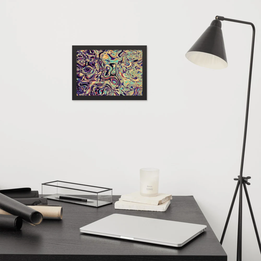 Cuadro enmarcado premium, diseño Gasolina en 30 × 21 cm: 17925