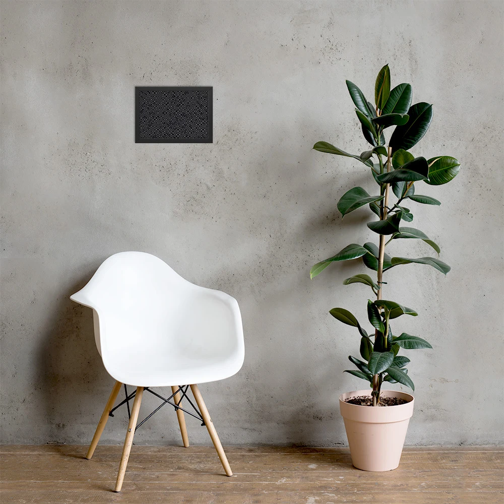 Cuadro enmarcado premium, diseño Laberinto en 30 × 21 cm: 17841