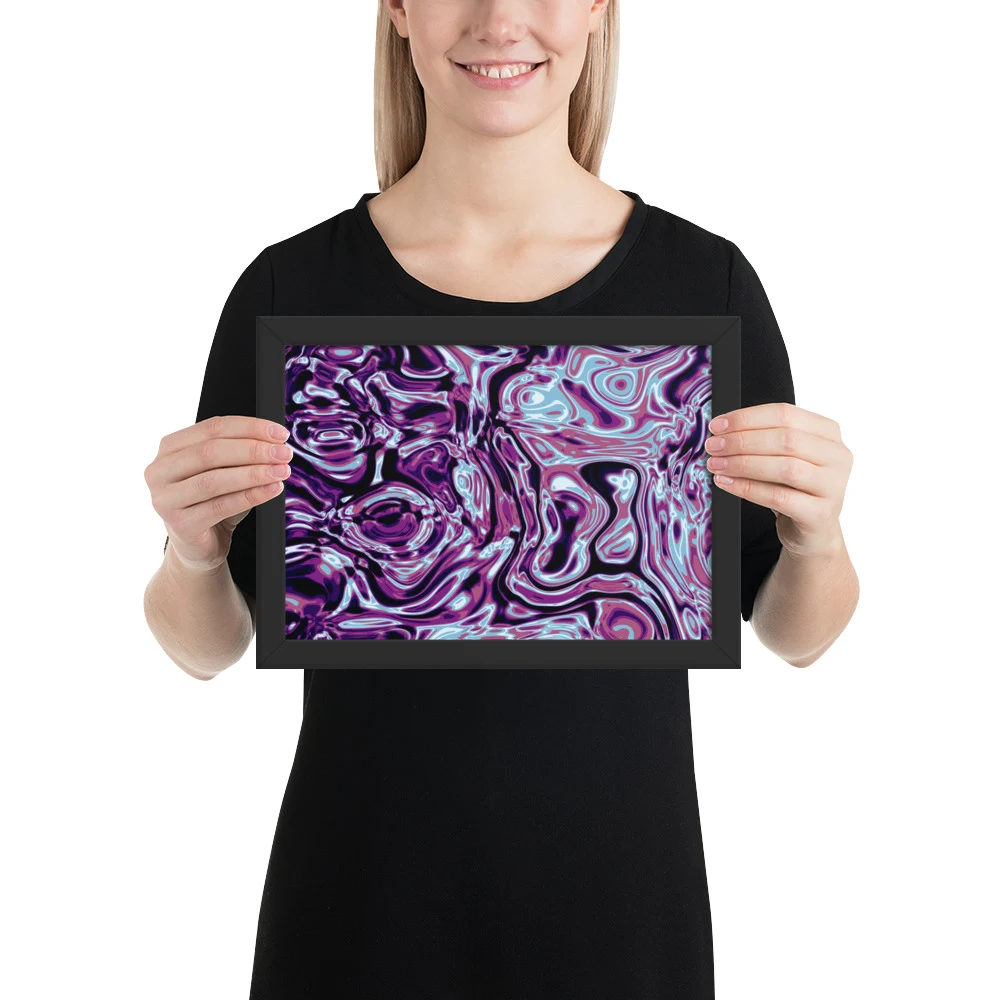 Cuadro enmarcado premium, diseño Nocturno en 30 × 21 cm: 17815