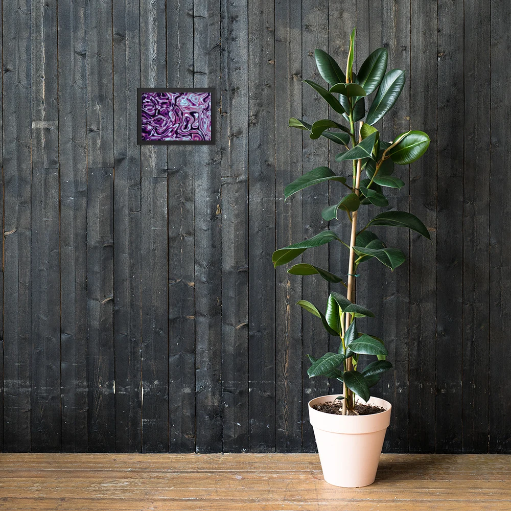 Cuadro enmarcado premium, diseño Nocturno en 30 × 21 cm: 17829