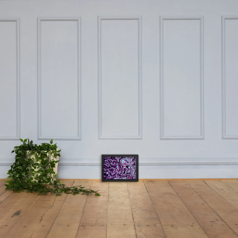 Cuadro enmarcado premium, diseño Nocturno en 30 × 21 cm: 17835