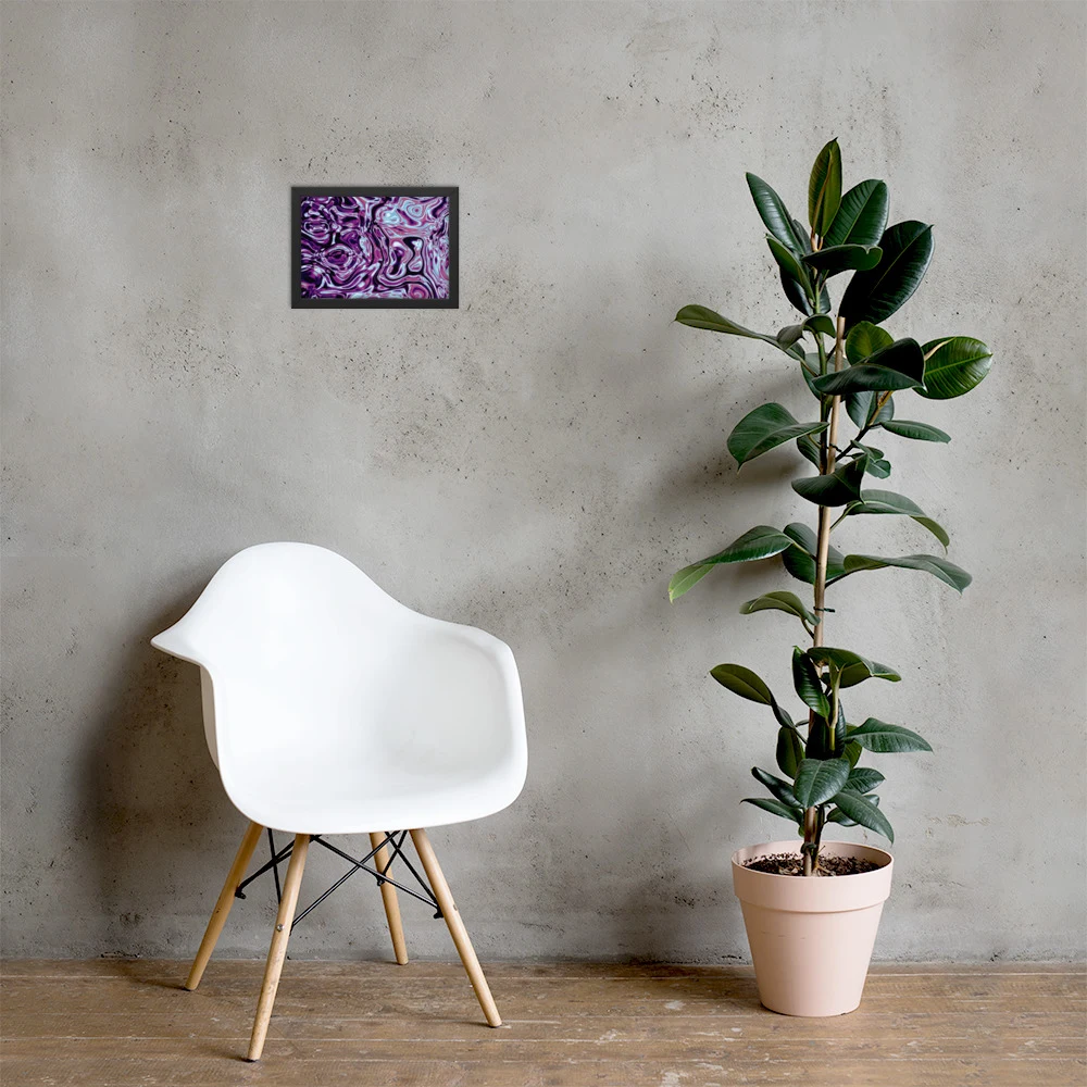 Cuadro enmarcado premium, diseño Nocturno en 30 × 21 cm: 17841