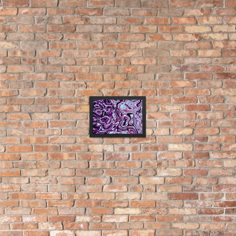 Cuadro enmarcado premium, diseño Nocturno en 30 × 21 cm: 17859