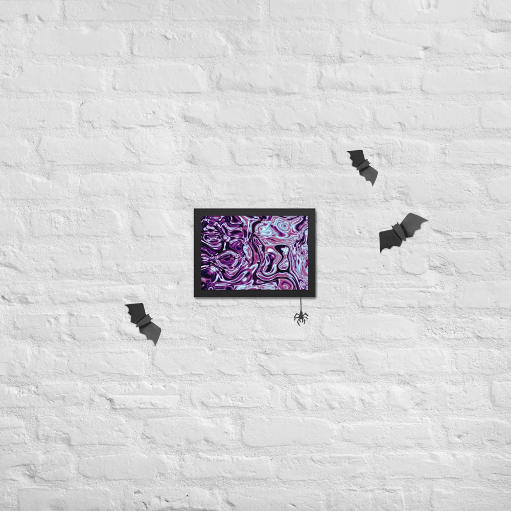 Cuadro enmarcado premium, diseño Nocturno en 30 × 21 cm: 17861