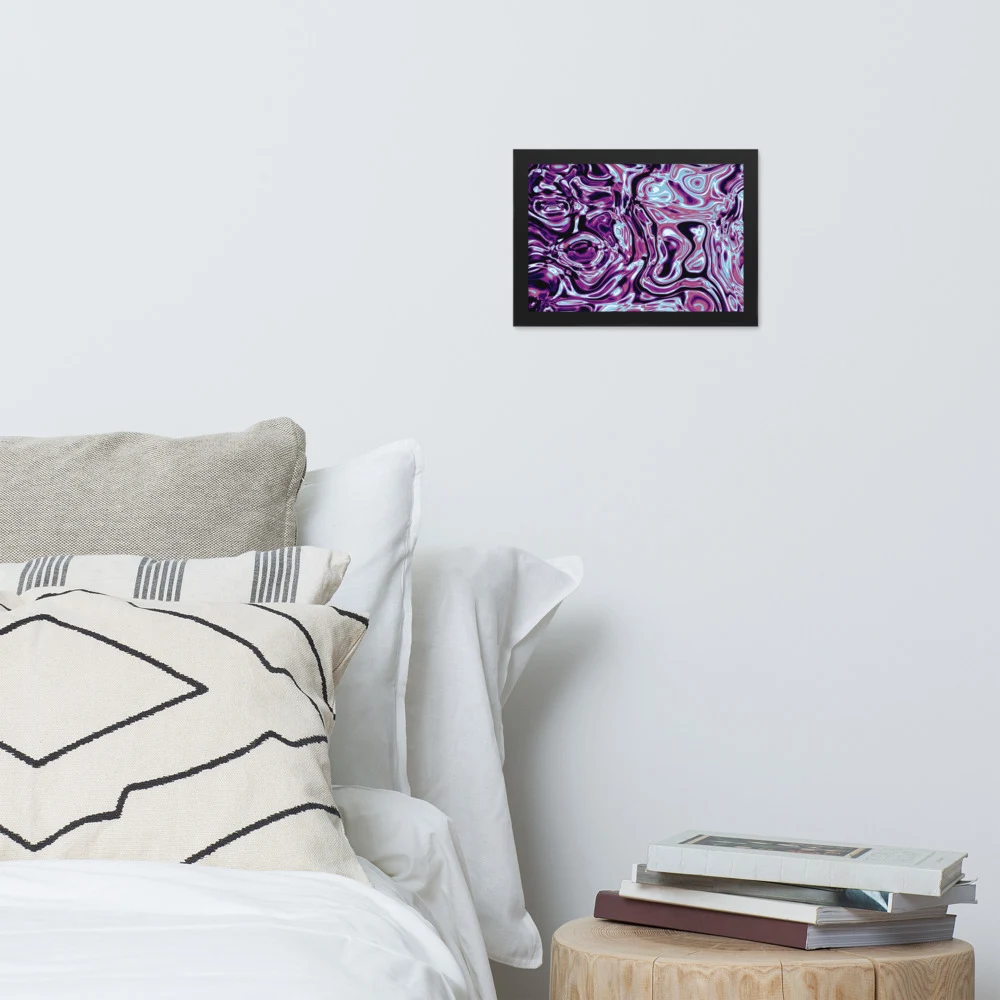 Cuadro enmarcado premium, diseño Nocturno en 30 × 21 cm: 17885